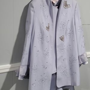 3pc gorgeous suit lavender  s, 22 W $180 moving sale